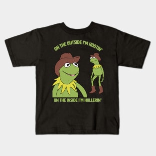 Hootin' but Hollerin' Kids T-Shirt